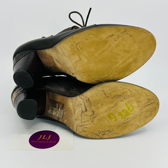 L'Artiste Spring Step Women's Juliane Leather Ankle Booties Size 37 EU/ 6.5-7 US - Picture 10 of 12